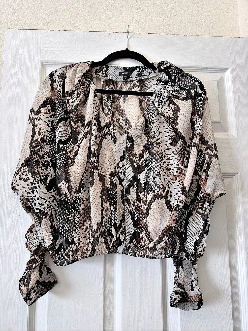 Express Snake Print Blouse